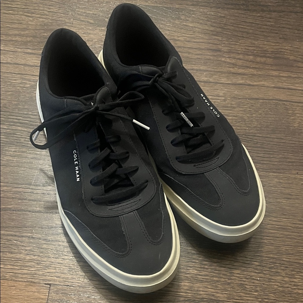 Cole Haan Men's Black and White Sneakers
